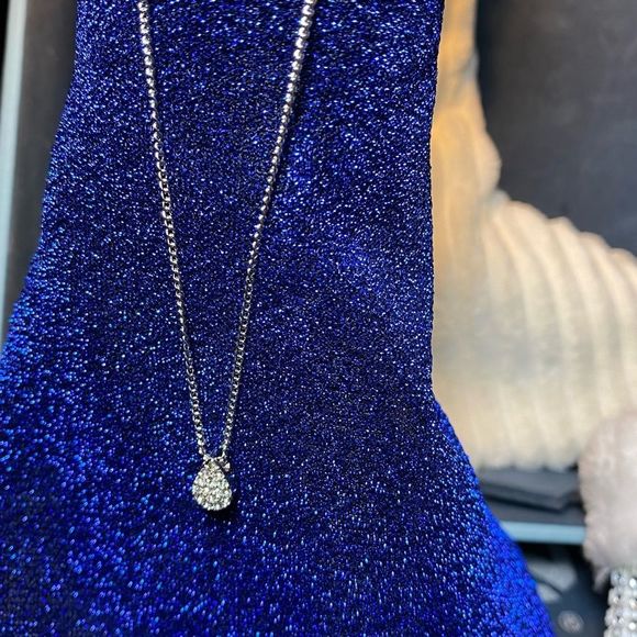 NWT 💎 DAINTY SILVER ELECTRIC NECKLACE DOUBLE ITALIAN CHAIN 2 FOR 1 PRICE - Picture 6 of 10